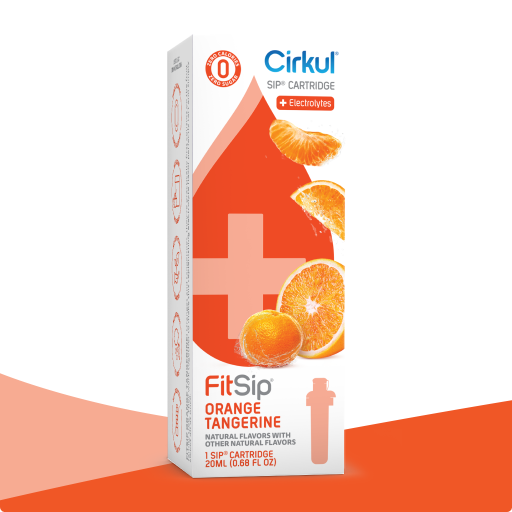 FitSip Orange Tangerine - Modern Travel Ready Set